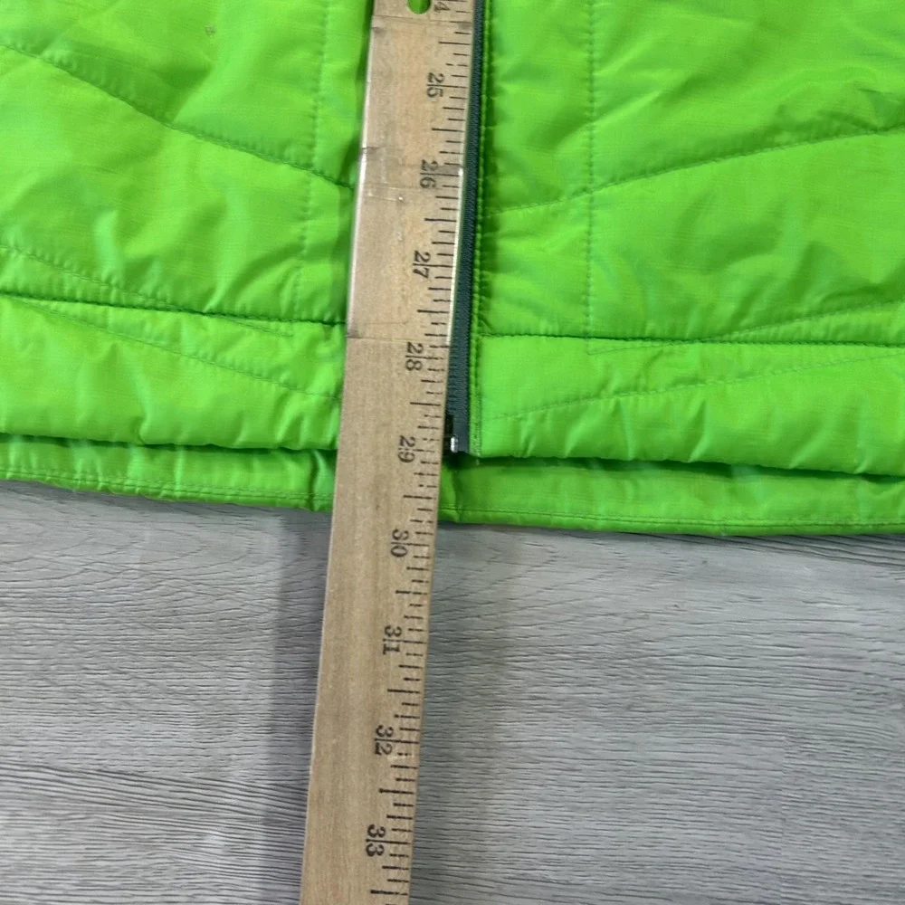 Columbia Omni-Heat Jacket Mens Large Green Full Zip Insulated Hiking Thermal
